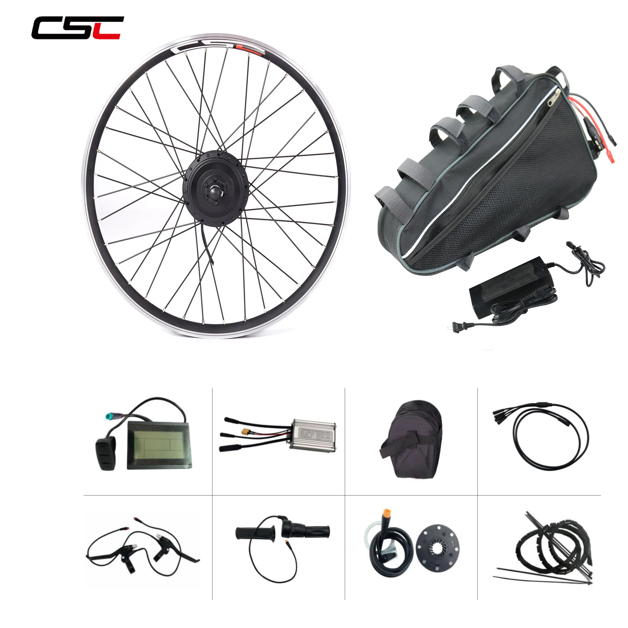 Waterproof electric bicycle kit 36V 250W 350W 500W brushless gear hub motor for front or rear wheel conversion e bike kits
