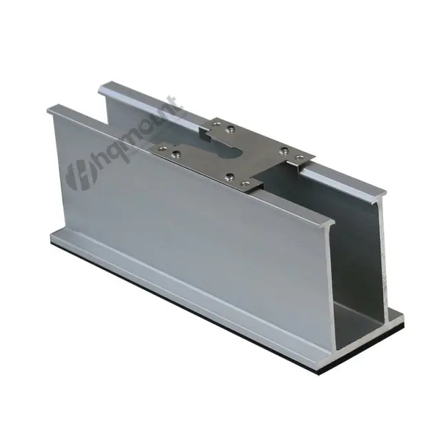 HQ MOUNT U50 Mini Rail PV Solar Panel Mounting System Aluminum Short Rail for Commercial Metal Sheet Rooftop