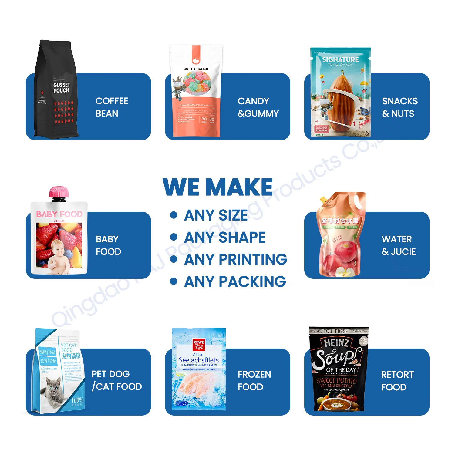 Customized Printed Food Roll Packaging Film for Automatic Packing Machine Small Sachet Roll for Cookies Snack Package