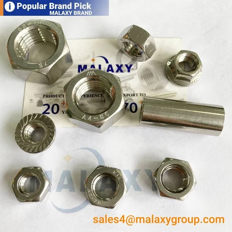 Колесо MALAXY для тяжелых грузовиков M18/M20 M22/M24 M12 M10 Металл Gr10 Ms шестигранный фланец гайки из нержавеющей стали