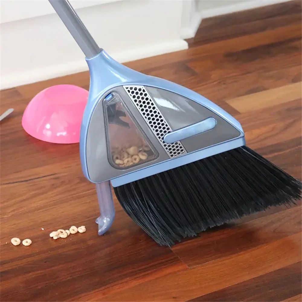 2 in 1 Vacuum Cleaner Broom Electric Vacuum Cleaning Hand Push Sweeper Smart Cordless Floor Brooms