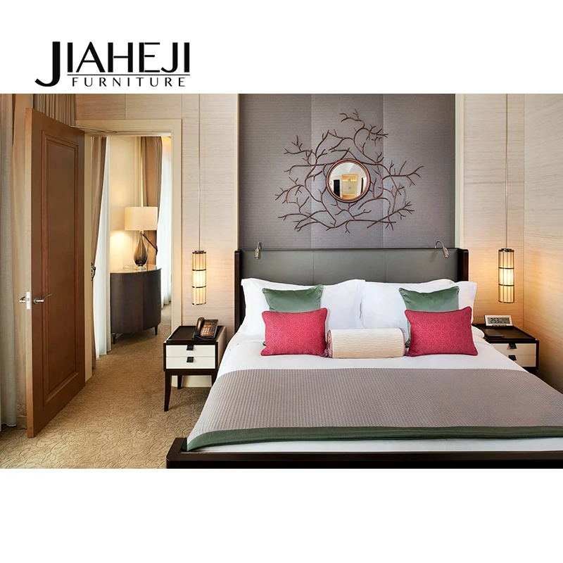  JIAHEJI-A002 Лидер продаж набор мебели для спальни кровать 5 звездочный отель