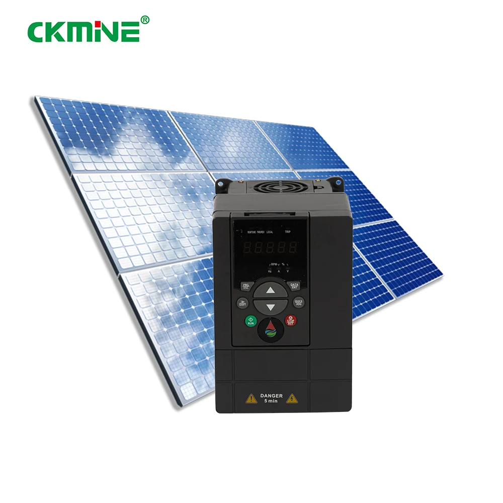 CKMINE 1.5kw 2hp Single Phase 220v Input Variable Speed Drive Solar Water Pump VFD Low Frequency Inverter for Agriculture