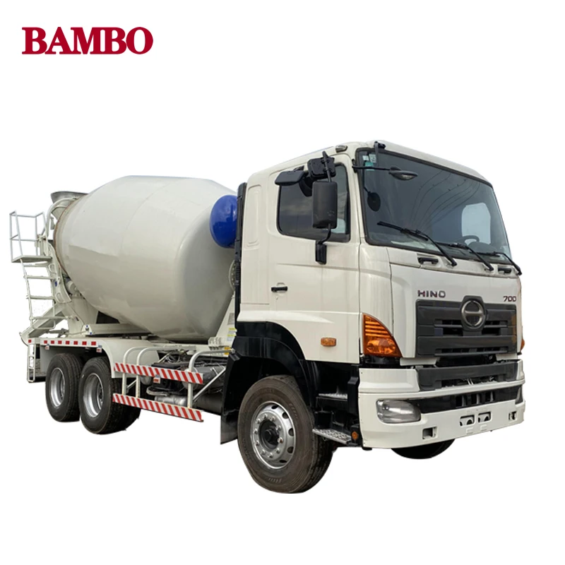 Zoomlion Used and refurbished self loading Concrete Cement Transit Mixer Truck 10 and 12cm3 6x4 hino 700 truck