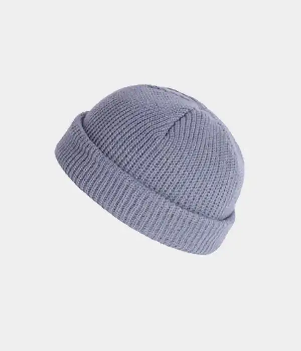 Fisherman Knitted Customize Unisex Merino Wool Beanie Hat With Custom Logo
