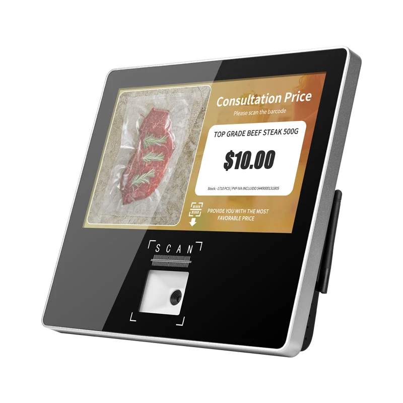 Price Check Hardware with Scanner Wholesale Barcode Recognition Machine Self Service with Camera
