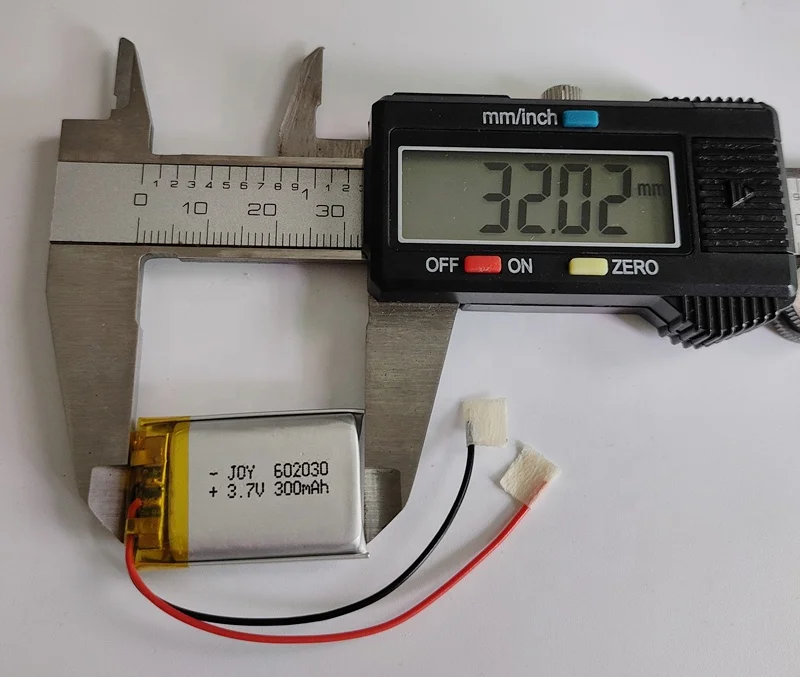 Rechargeable 3.7V 300mAh 602030 li-polymer lithium ion battery with pcm