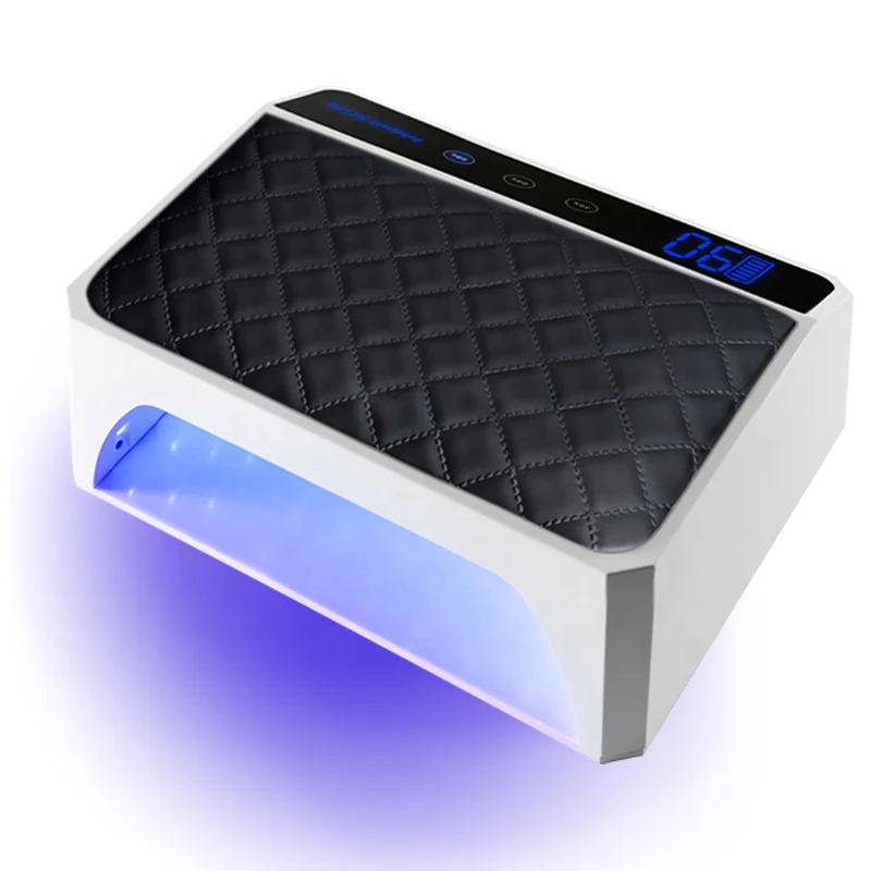 Iksbeauty Rechargeable 178W UV LED Nail Lamp Professional Double Hand Cordless Nail Gel Polish Light Dryer with Nail Arm Rest