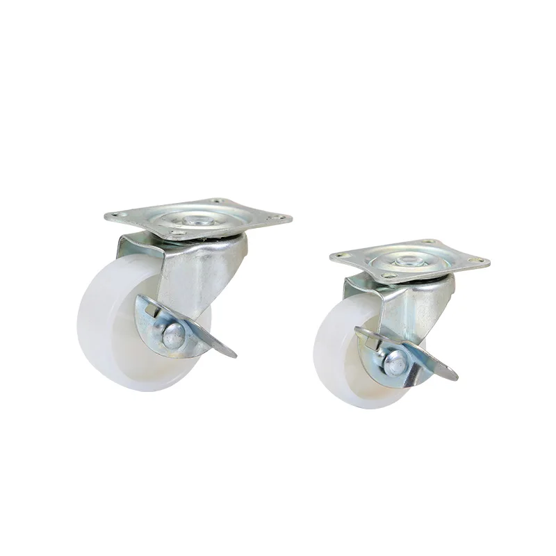 Custom 2.5 Inch Flat Swivel Wheel Furniture Small Caster Wheels Medical Casters With Brakes