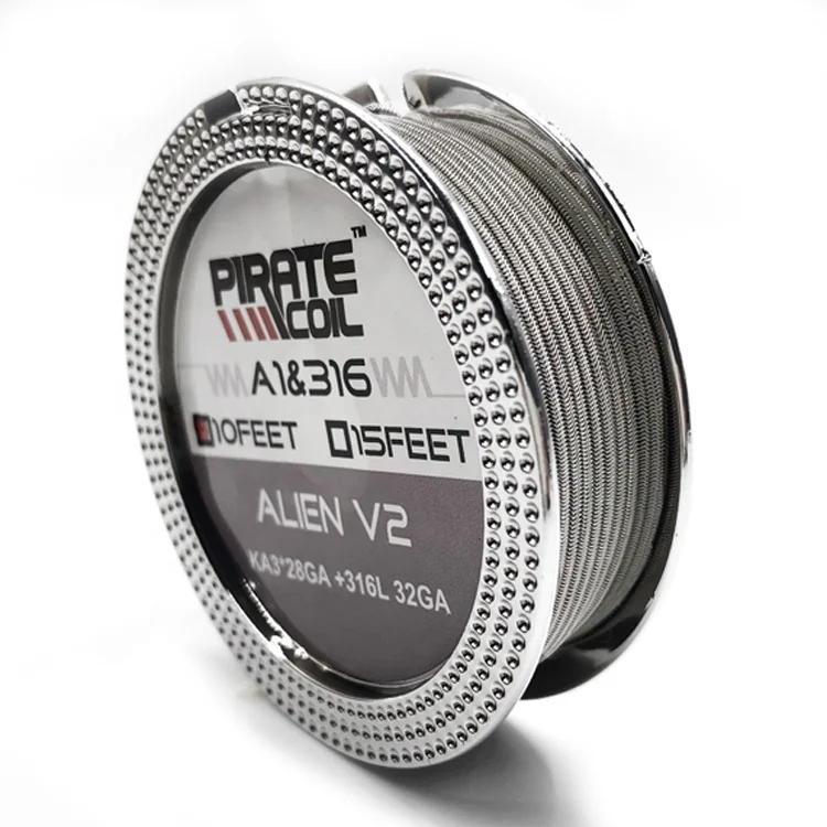 PIRATECOIL hot sell heating resistance wire true ALIEN V2 WIRE build 3*26G+32G/3*28G+32G guage