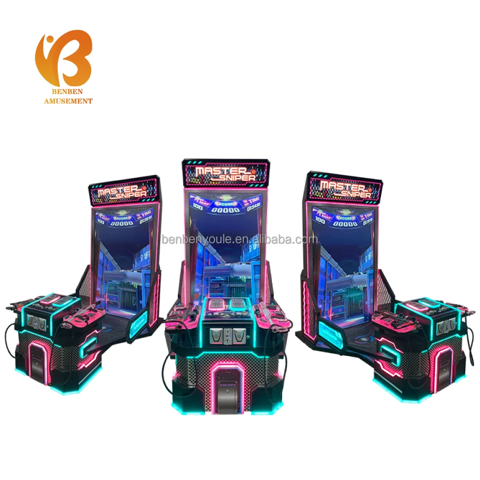 High Quality Coin Operated Two Players Battle Arcade Gun Target Shooting Games Machine For Sale