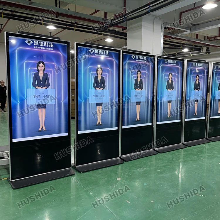 43 50 55 65 Inch Vertical Interactive Android Monitor Lcd Information Kiosk 4K Indoor Advertising Player HD Touch Screen Kiosk