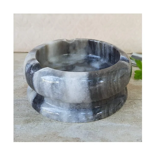  Лидер продаж винтажная круглая пепельница из овечьего мрамора по низкой цене