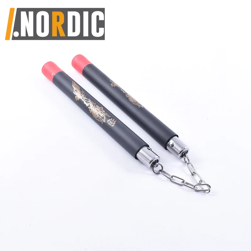 Nunchucks - Pack of 2 with Storage Bag Safe Foam Rubber & Steel Chain Training Nunchakus for Kids or Adults Beginners