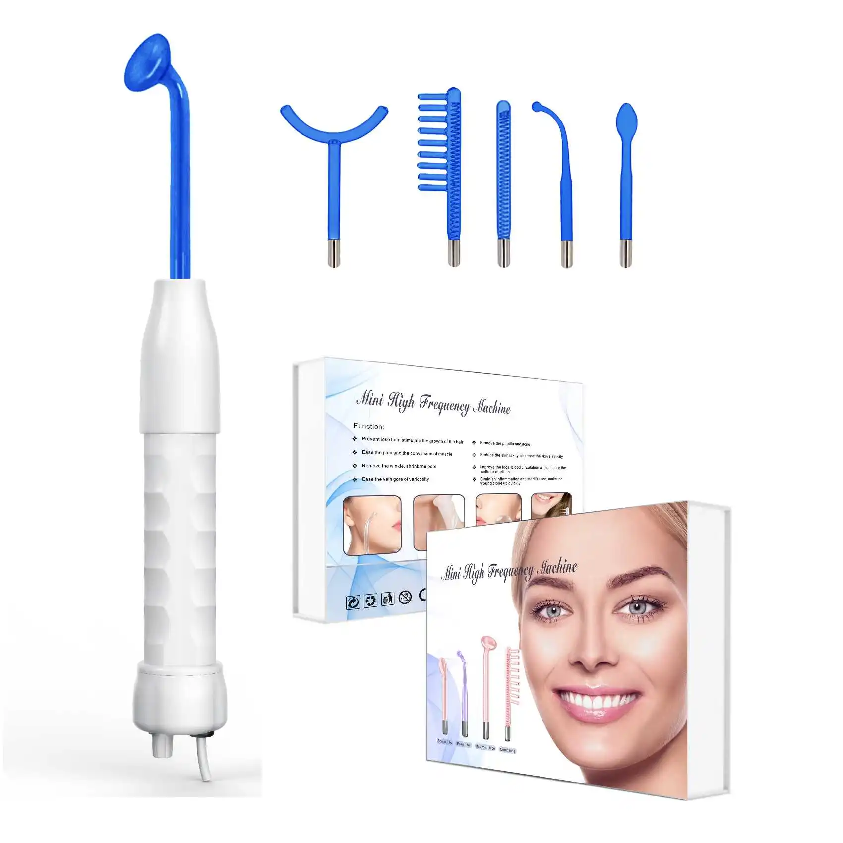 Hot Sell Private Label Factory Price Face High Frequency Therapy Twilight Wand Twilight