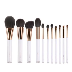 ENERGY Fashionable design luxury pro high quality 11pcs natural hair white ever beauty makeup brush set