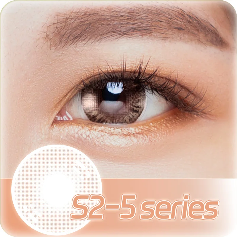 FreshLady Wholesale Price Lenses Brown Fashion Cosmetic Colored Eye Contact Lens