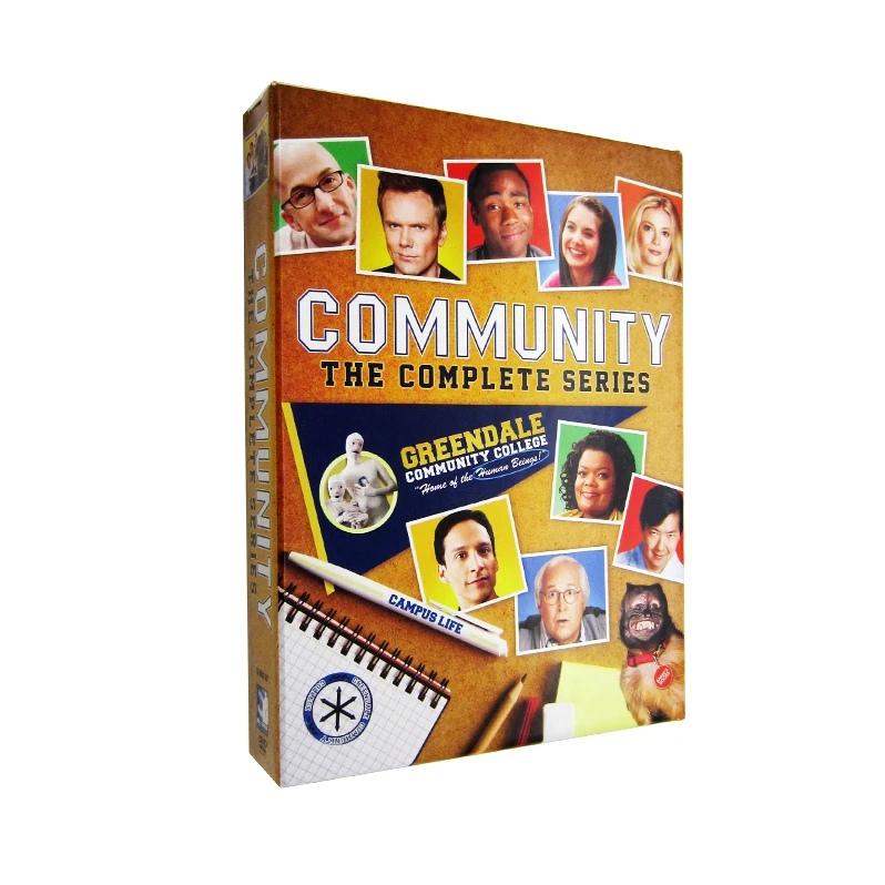 Community The Complete Series Boxset 12 Discs Factory Wholesale DVD Movies TV Series Cartoon Region 1/Region 2 Free Shipping