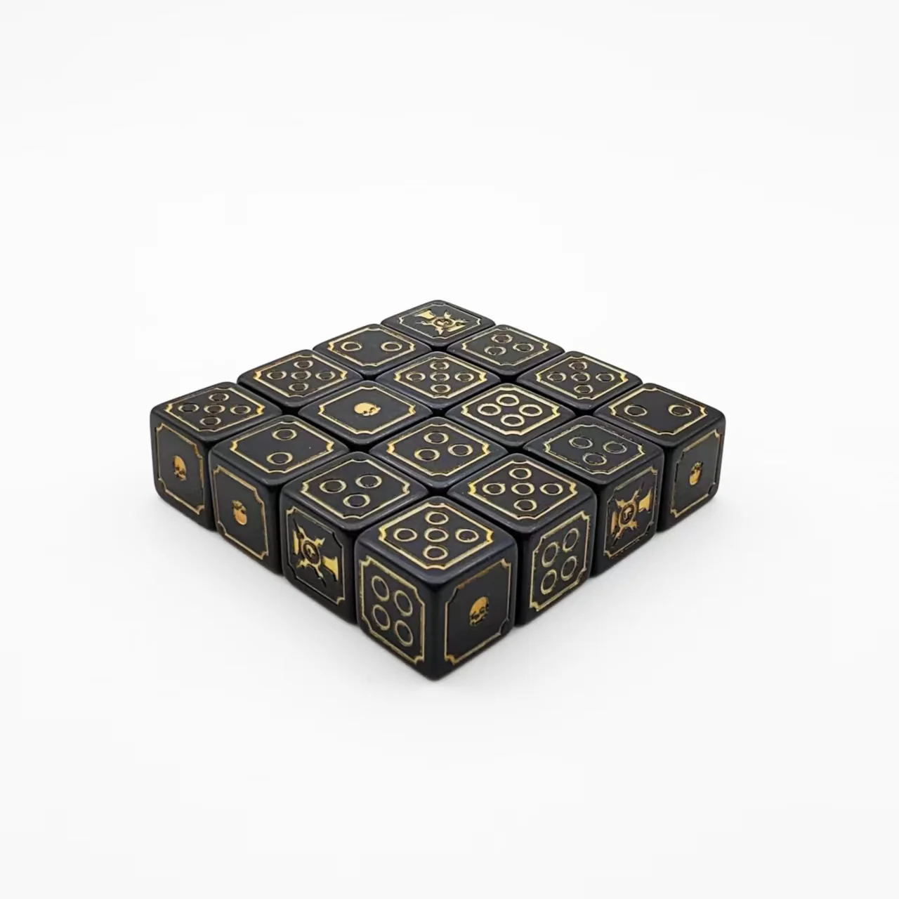 Manufacturers Custom Game Wind Acrylic Golden Dice Custom Logo