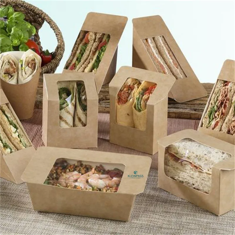 China Wholesale Fast Paper Box Kraft Food Packaging With Lid And Dividers