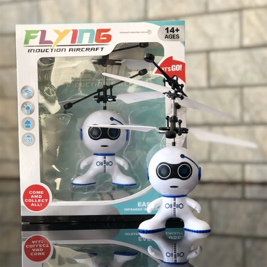 ball toy inductive fly toys fun aircraft airplane Colorful crystal ball mini drone flying toy