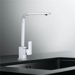 High quality deck mounted single handle hot cold water kitchen faucet sink mixer tap
