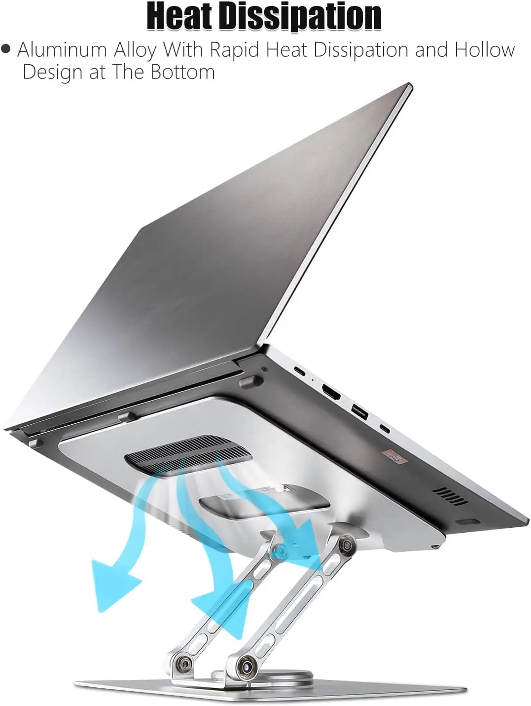 Best Seller Foldable Portable Aluminum Notebook Stand Rotating Base Holder Compatible Suppliers