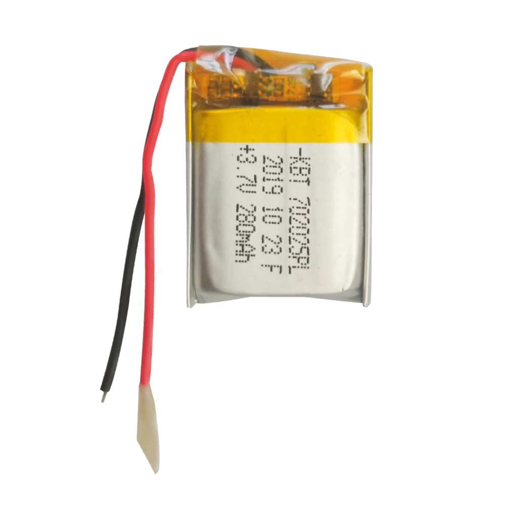 Шэньчжэнь KBT 3 7 v 280mAh 702025PL литий-ионные перезаряжаемые батареи упаковка литий-полимерных батарей с печатной