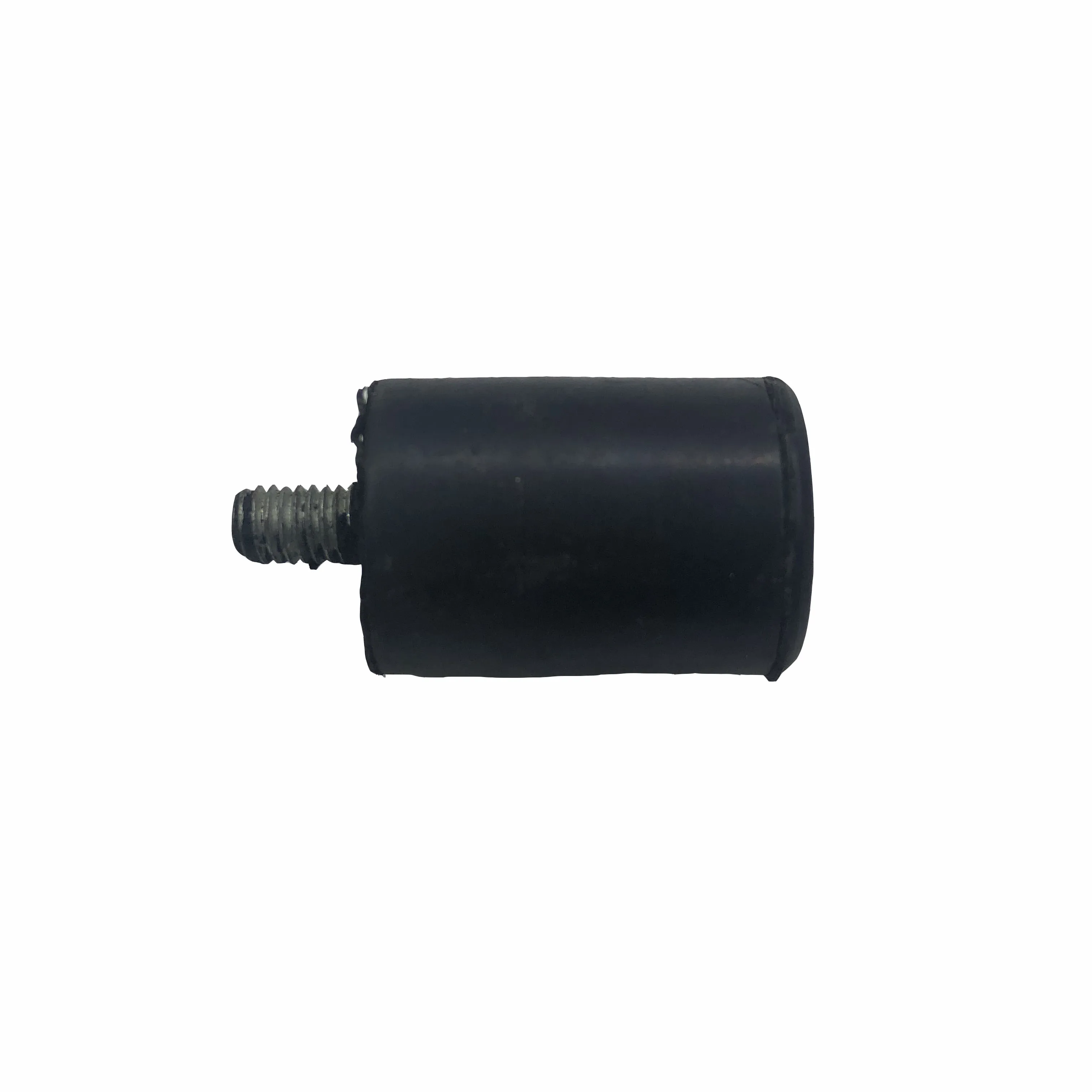 Black round adjustable rubber feet rubber mounts with screw