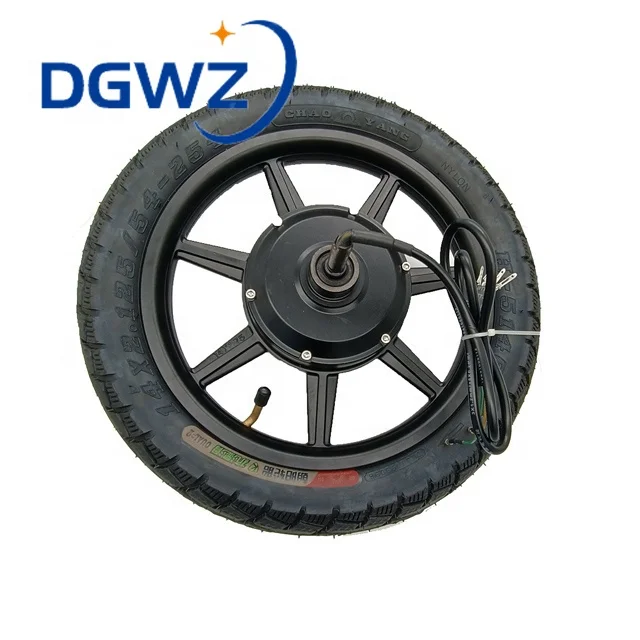14 inch 24/36/48v 350w 500W brushless geared hub motor electric bicycle scooter motor with front wheel