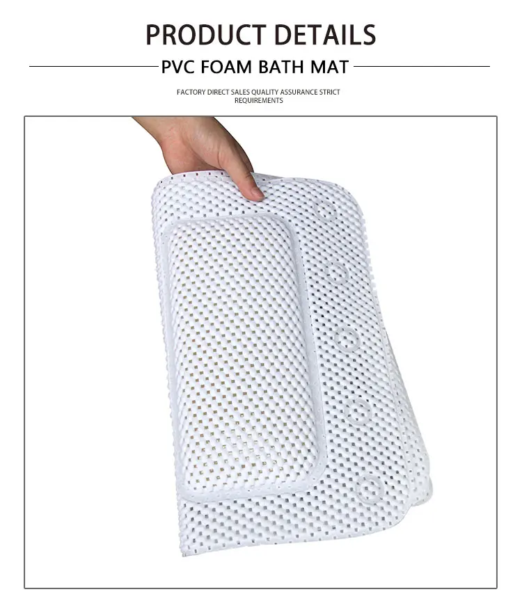 Anti Slip PVC Foam Spa Bath Pillow Mat with Pillow