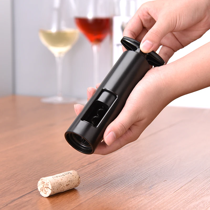 Bars Restaurants Homes Kitchens Foil Cutter Effortless Manual Twist Corkscrew Wine Bottle Opener Set