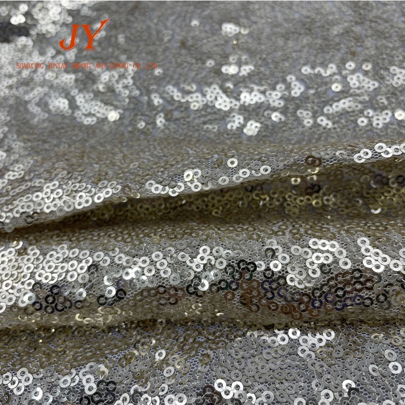 Wholesale shiny sequins cloth fabric, india sequins fabric  for wedding party