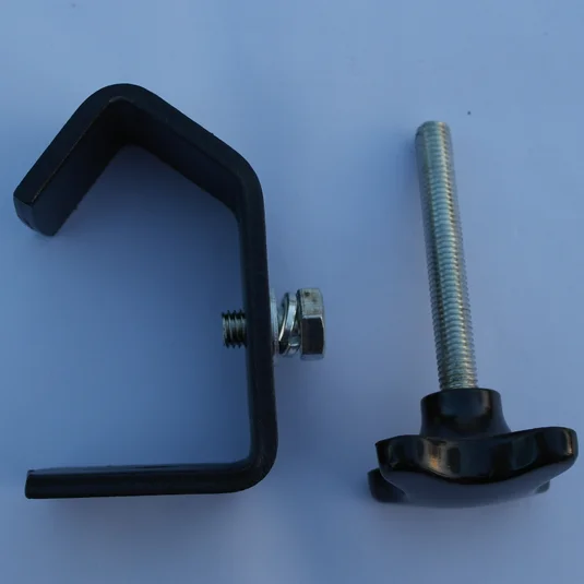 2 inch  2' lighting fixture accessories Heavy duty Black Sliver suspension clamp Mounting c clamp for stands and truss system