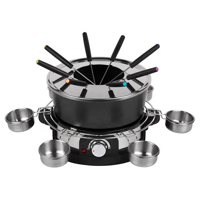 1300W electric multi-function chocolate hot pot cheese melter fondue set