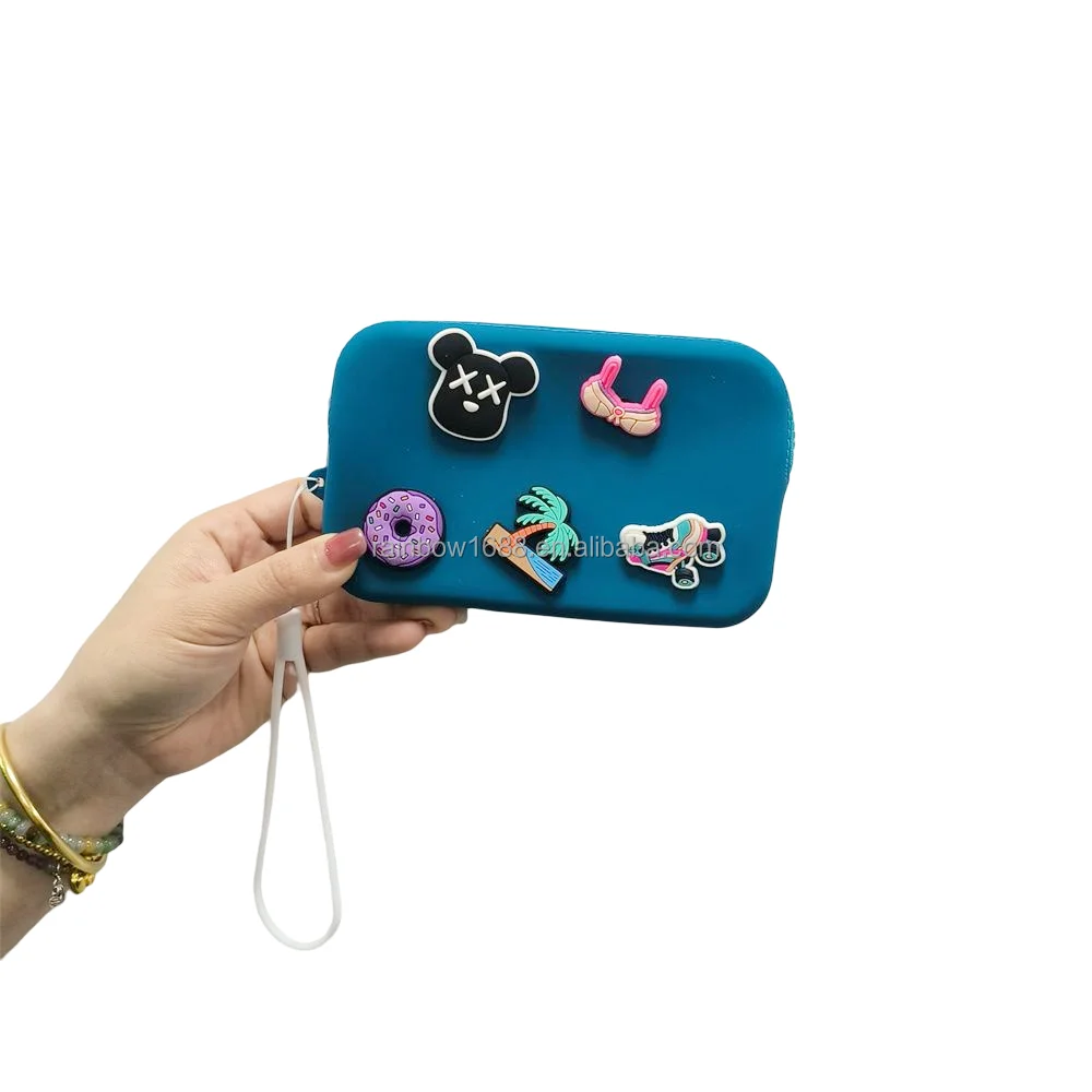 Silicone Purse Wholesale Silicone Pouch Cute Cartoon Coin Purse Mini Wallet With Zipper