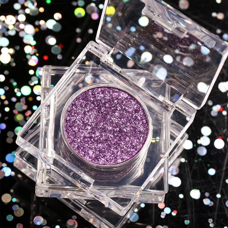 Новые трендовые 16 видов цветов блестящие прессованные пудры тени для век пигментные косметические формы макияжа Одиночная палитра