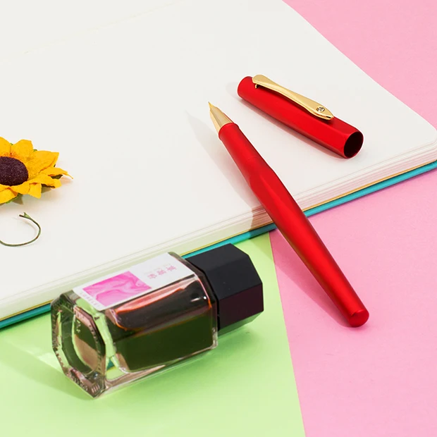 Aviation aluminum  Material pens Follow customer logo  offer Promotional  Ink Fountain Pen