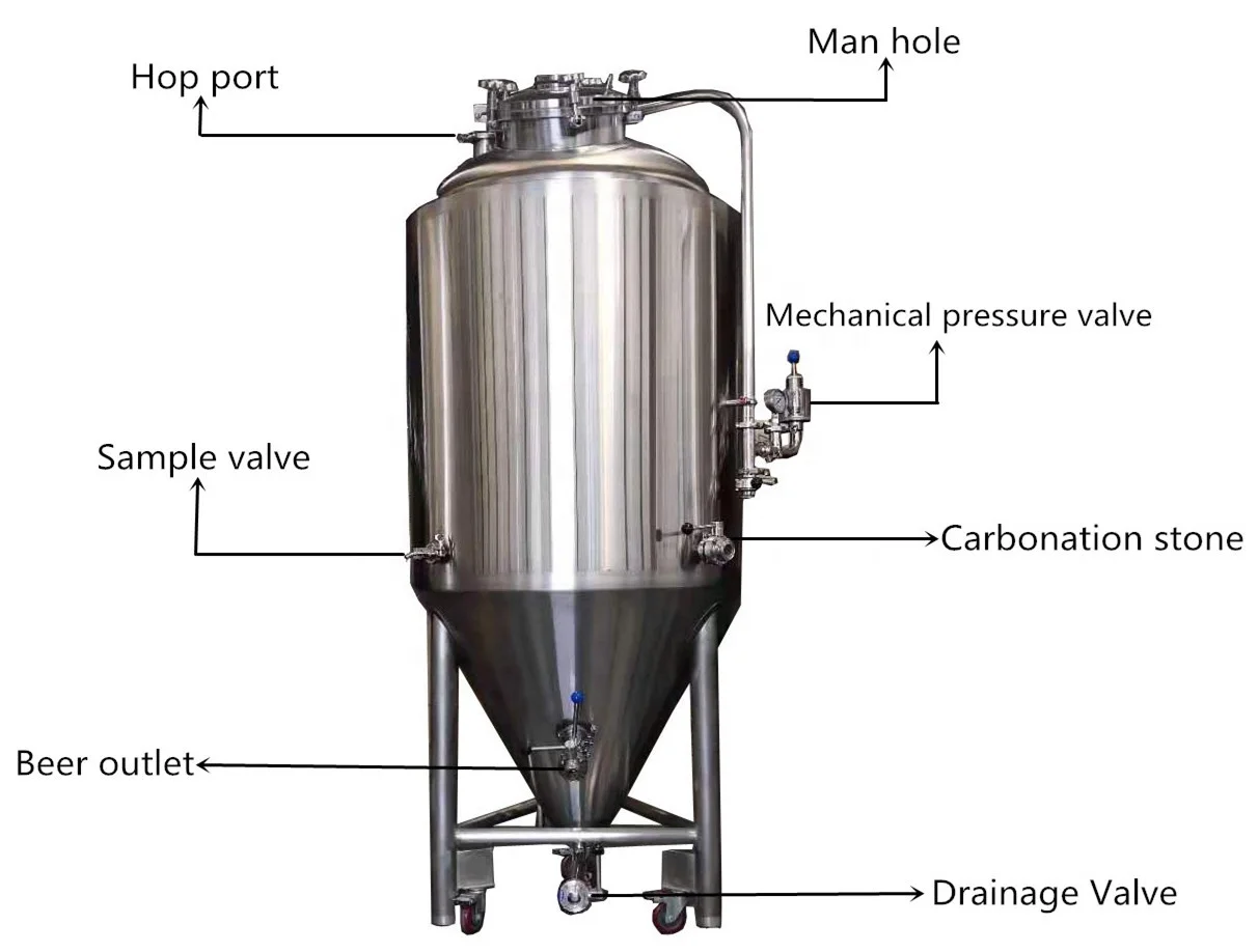 
200l 300l 500l Small Scale Beer Manufacturing brewery Plant 