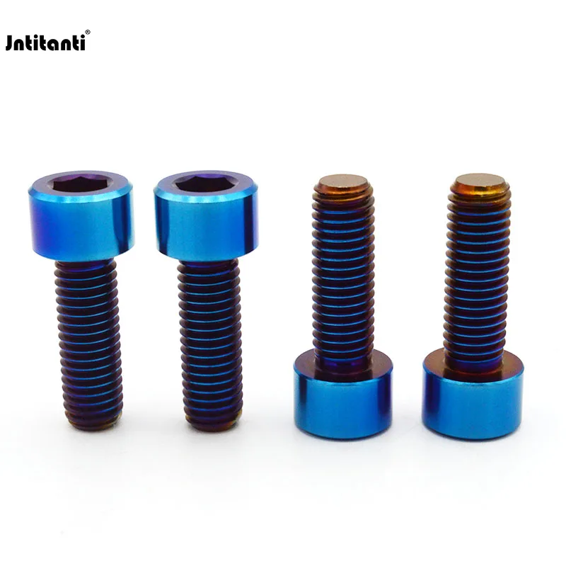 Jntitanti Automobile Vehicle Car Motorcycle Bike New Style M5 M6 M8 M10 M12 M14 Gr.5 Titanium Alloy Hex Socket Bolts Screw