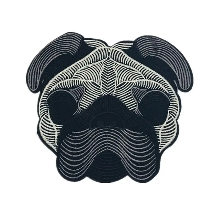 Cute Haba Dog Bull Personality Diy Decoration Patch Large Embroidery Clothing