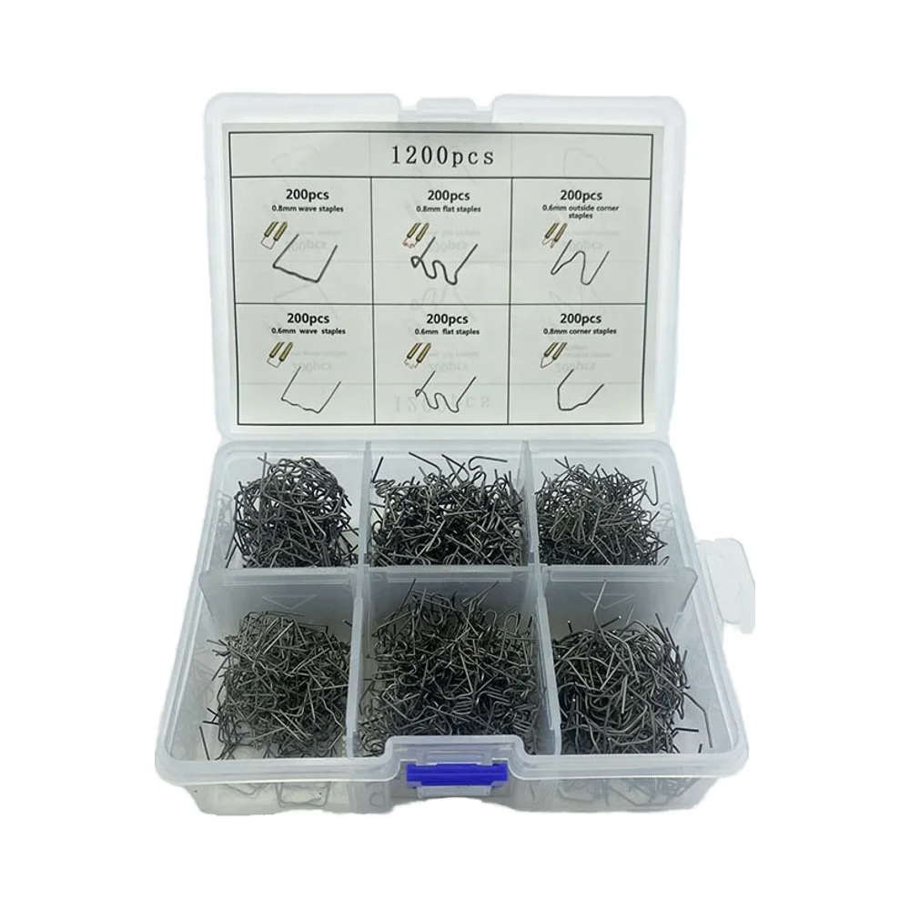 1200pcs Hot Staples Car Bumper Repair Pins Hot Stapler for Plastic Welding Wire for Vehicle Tool for Plastic Parts Welder Gun