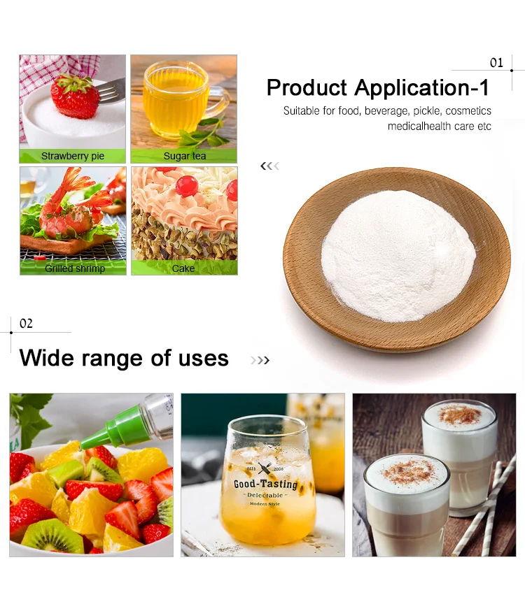 Manufacturer Best  Price 97% 98% 99%  Stevioside Food Sweetener Stevia Extract Powder
