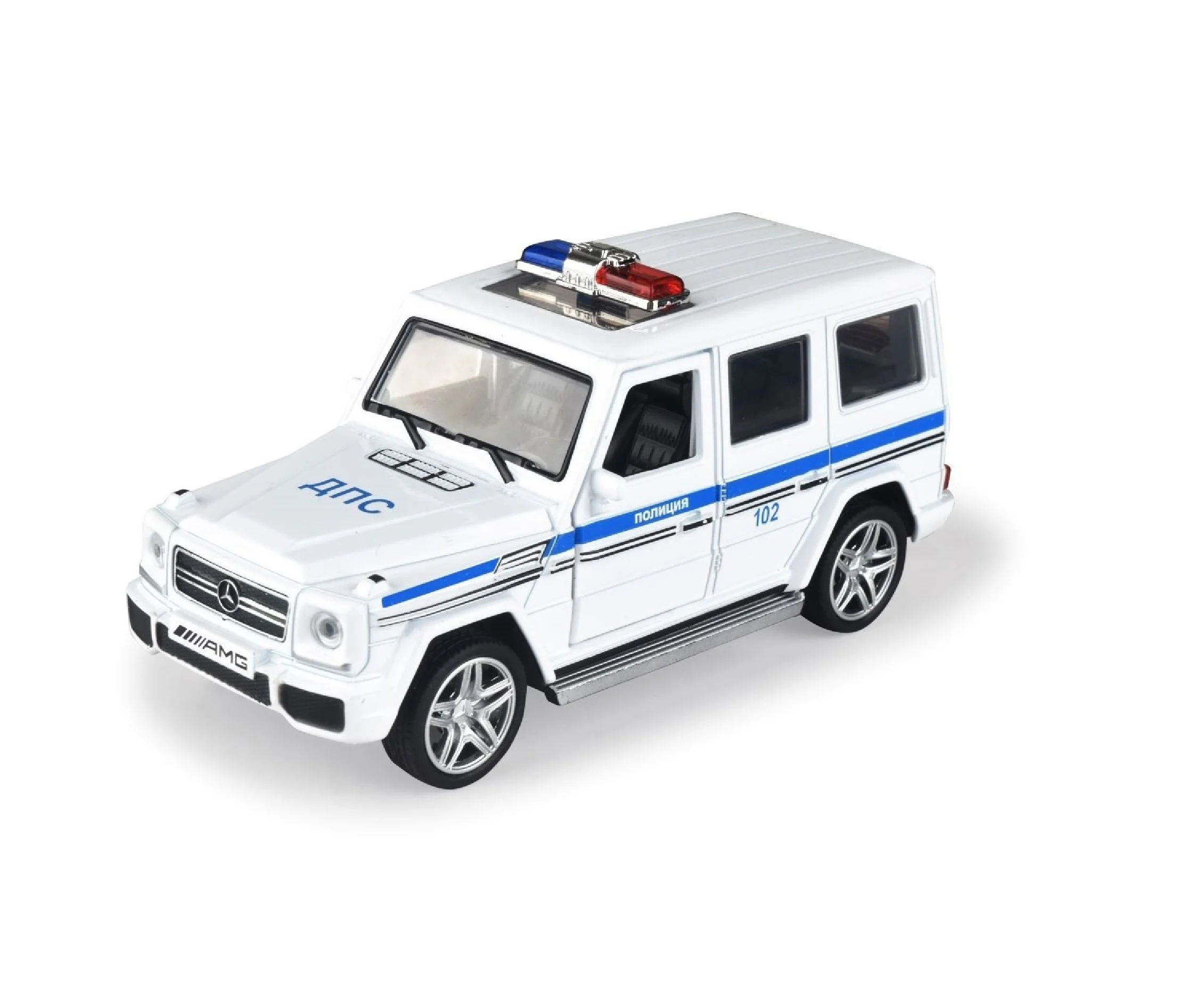 1:32 Die Cast Toy Car Model G63 Toyota Land Cruiser Russian Printing Police Car Alloy Toy Model Car