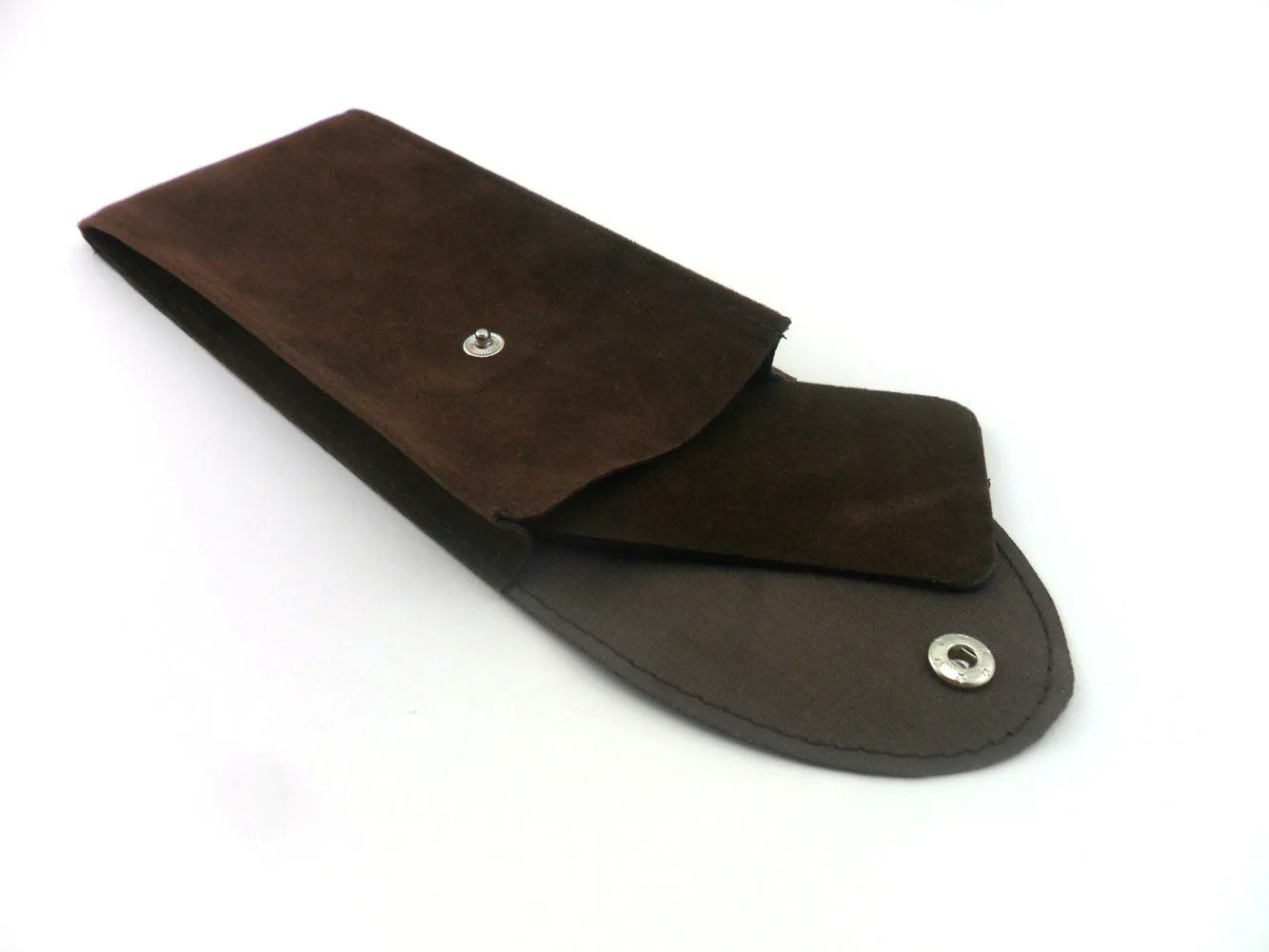 Wholesale Watch Case 6.5*12*2 CM Flap With Button Packaging Custom Your Own Embossed Logo Suede Velvet Watch Storage Bag Pouch