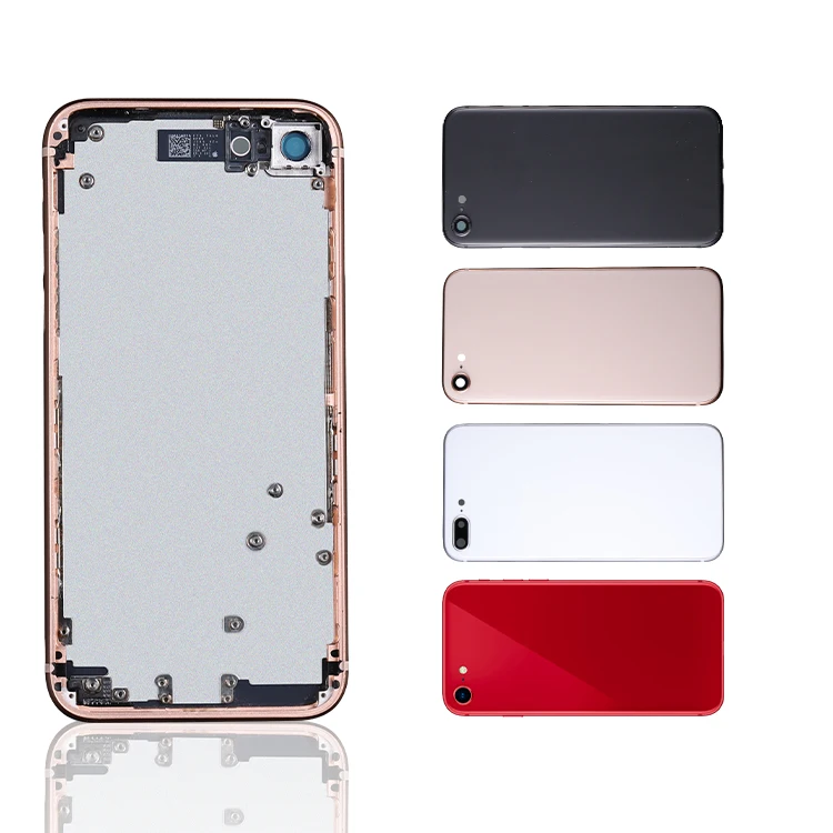 Orignal Back Glass Housing With Volume Button And Shutdown Button Replacement For Iphone 6 7 8 Back Battery Cover Housing