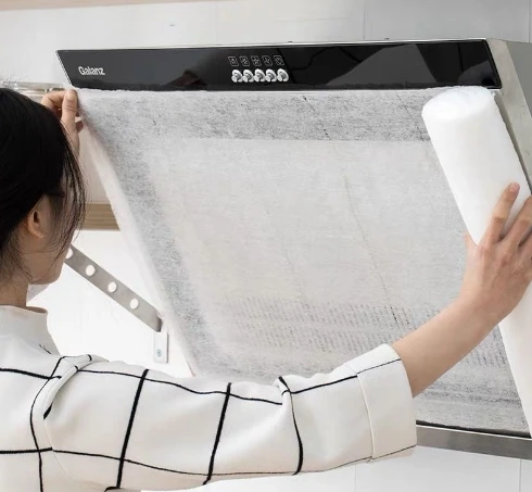 Kitchen Range Hood Filter Membrane Household High Temperature and Oil Smoke Proof Paper Segment Type Range Hood Oil Filter