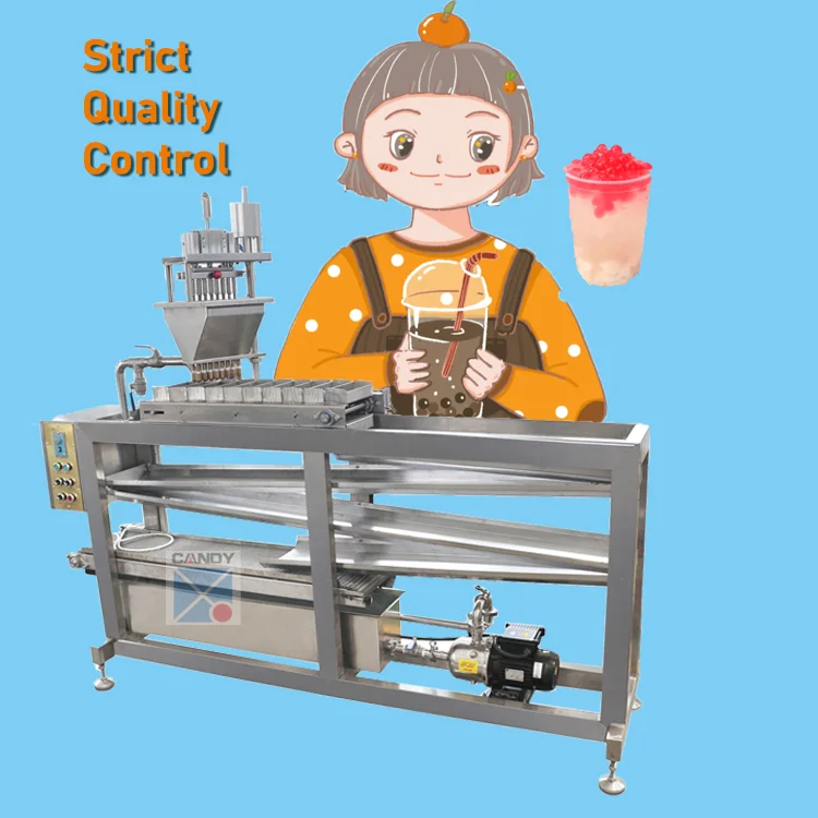 Small automatic popping boba machine maker boba machine strawberry popping boba pearls making machine
