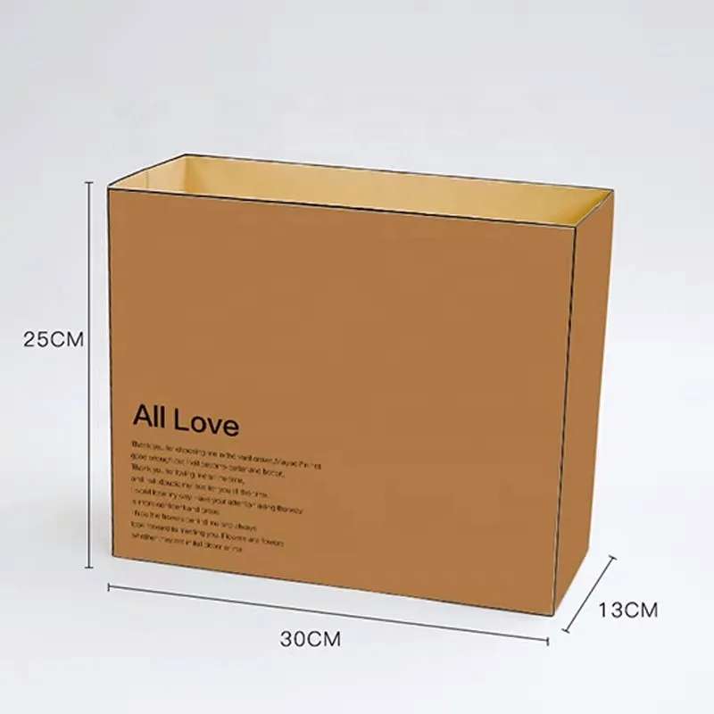 Custom Logo Flower Paper Bags Bouquet Florist Packaging Luxury Flowers Wrapping Paper Waterproof Handbag Gift Bag for Plants