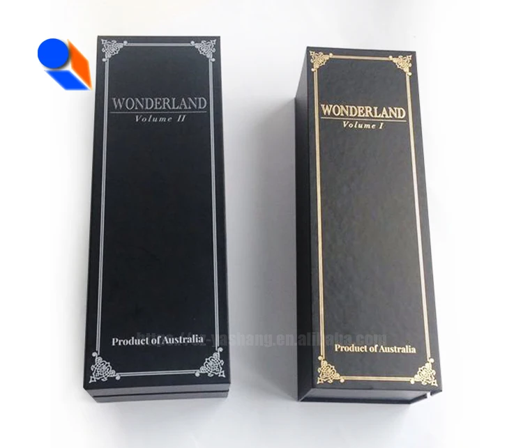 Custom design wine packaging cardboard gift box for dress printing book shaped jewelry box